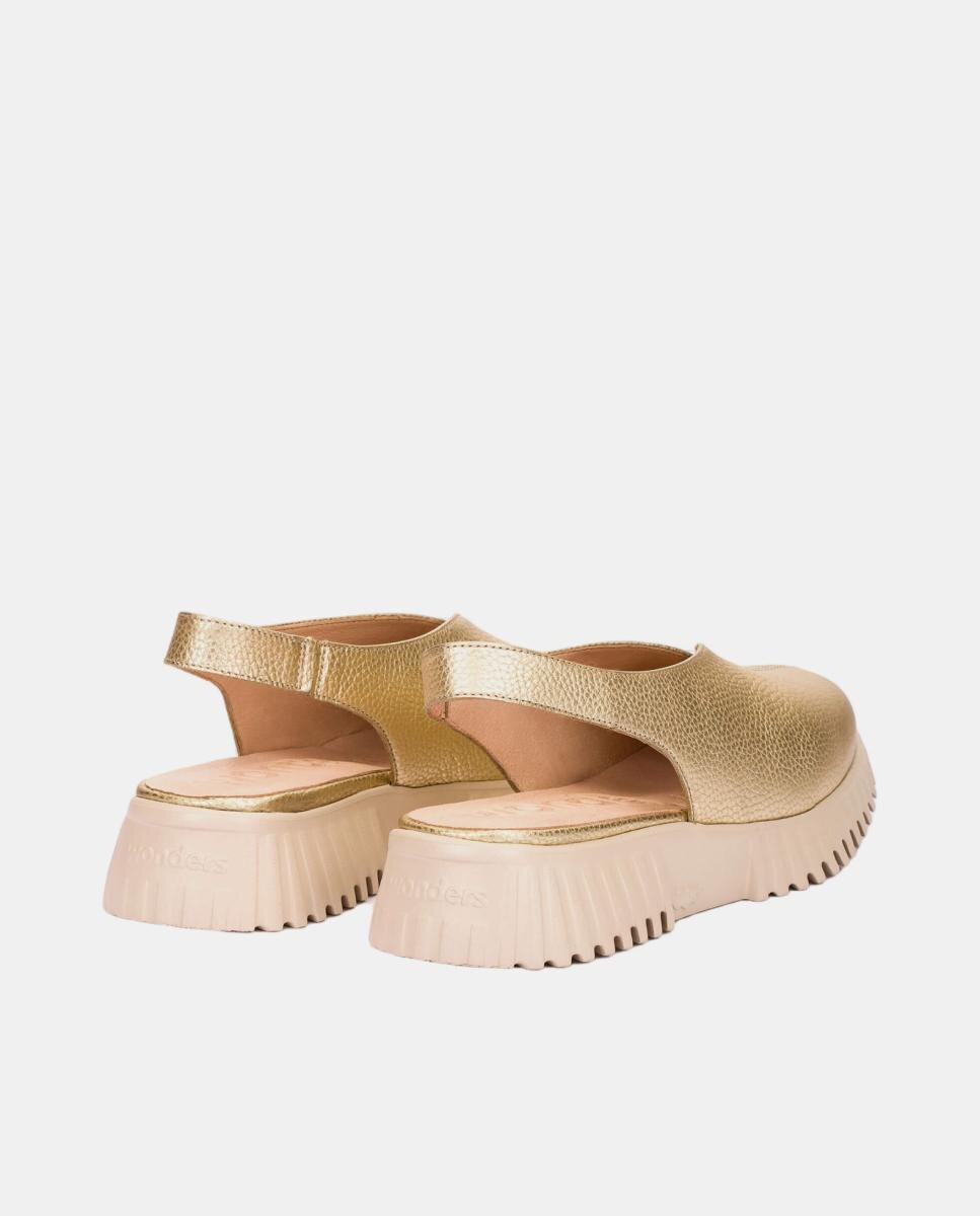 Sapatos Tipo Mules - Preto Ouro-3
