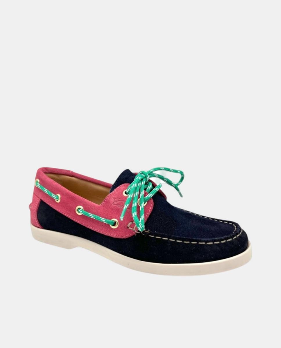 Náuticos em Croute com Atacadores e Sola de Borracha Multicolor-2