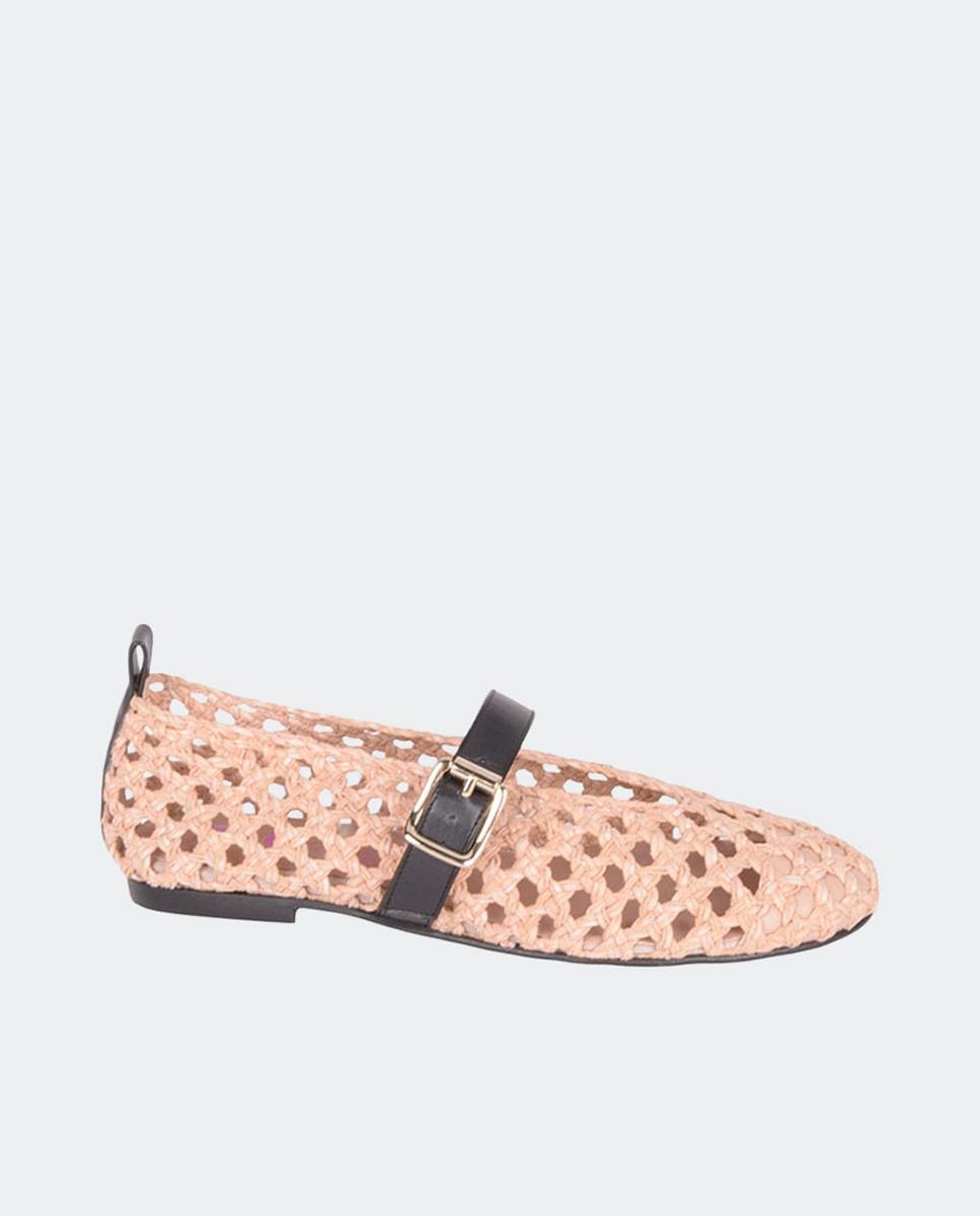 Sabrinas de Crochet com Correia Natural-1