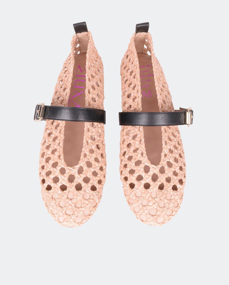 Sabrinas de Crochet com Correia Natural-3