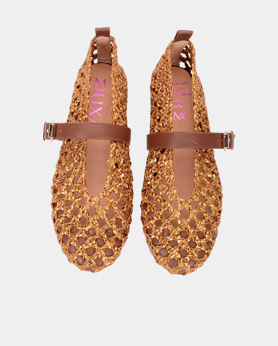Sabrinas de Crochet com Correia Cobre-3