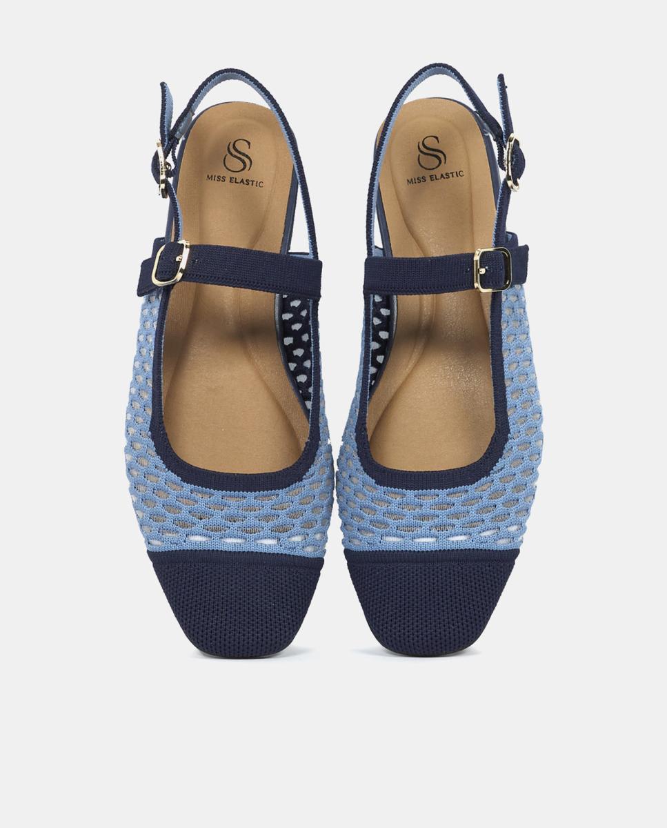 Mules Rasos Azul Royal-4