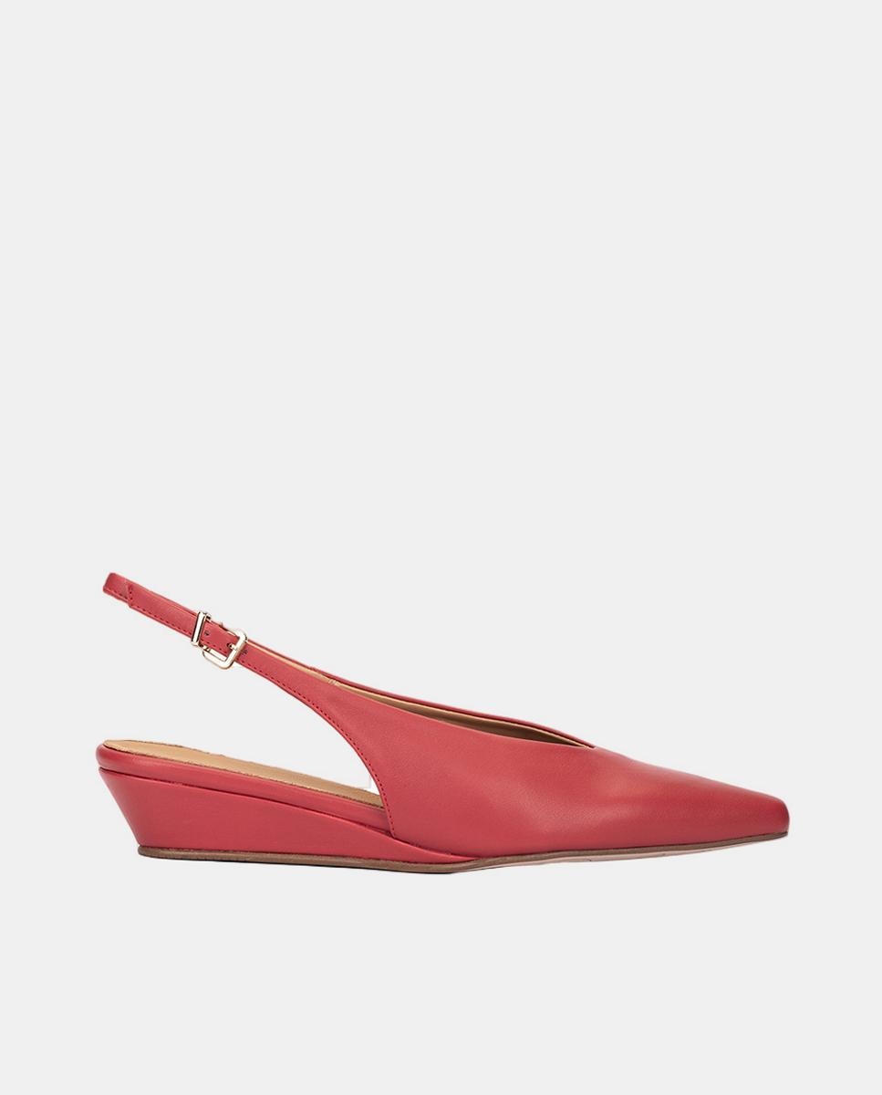 Imagem 0 de Sapatos Tipo Mules com Cunha