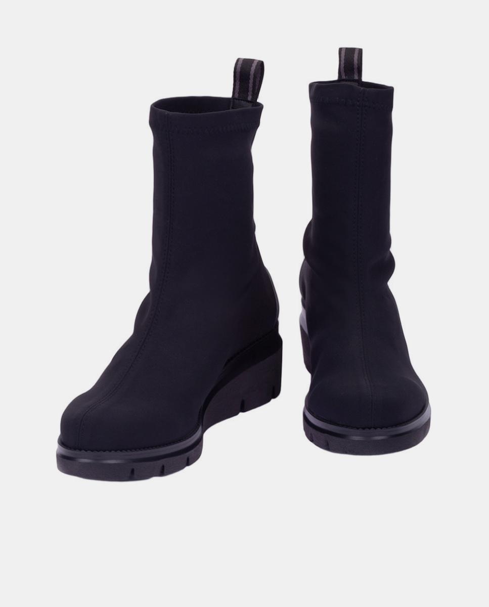 Botines de mujer con cuña - Weekend by Pedro Miralles - Negro Negro-3