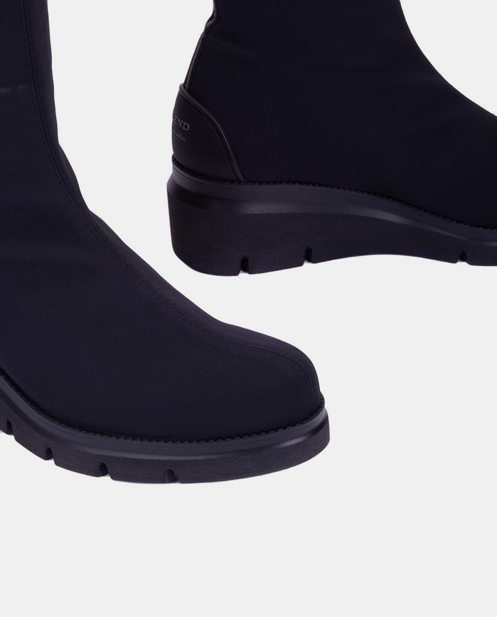 Botines de mujer con cuña - Weekend by Pedro Miralles - Negro Negro-4