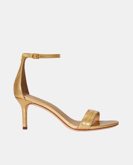 Imagem 0 de Sandálias de Salto Allie em Pele