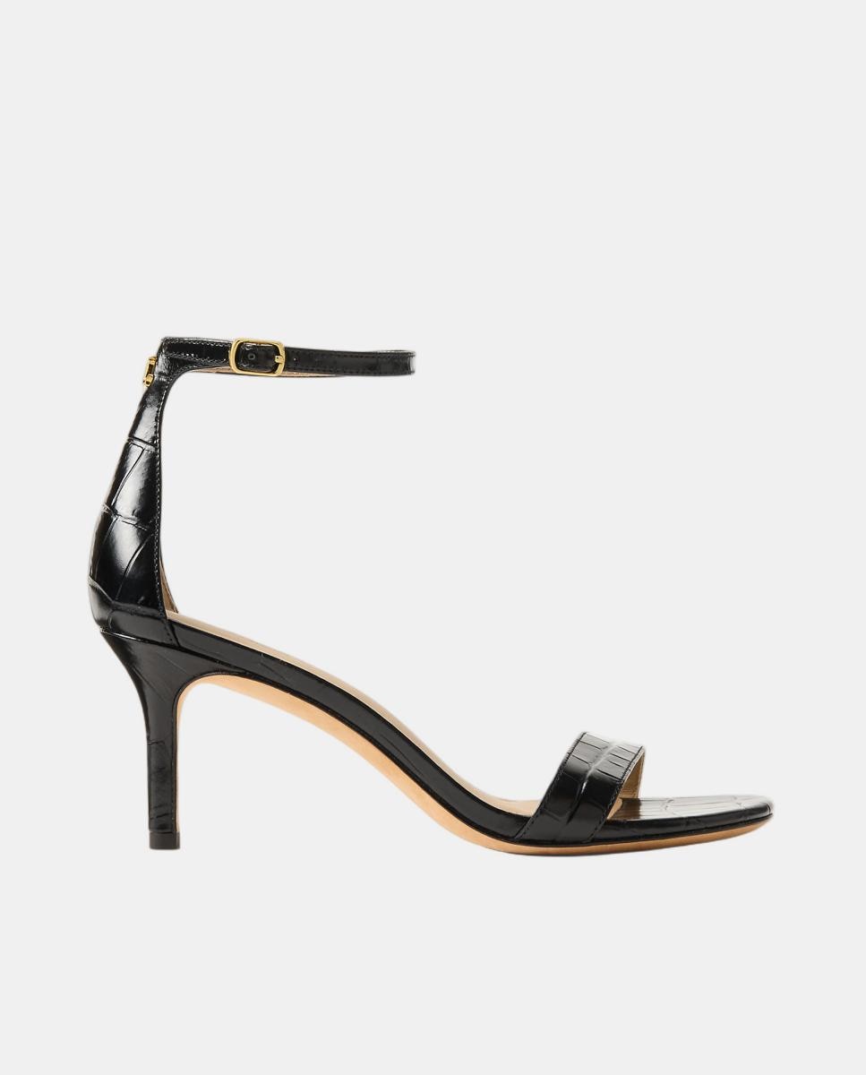 Imagem 0 de Sandálias de Salto Allie em Pele