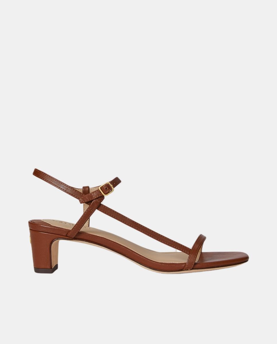 Imagem 0 de Sandálias de Salto Lainee em Pele