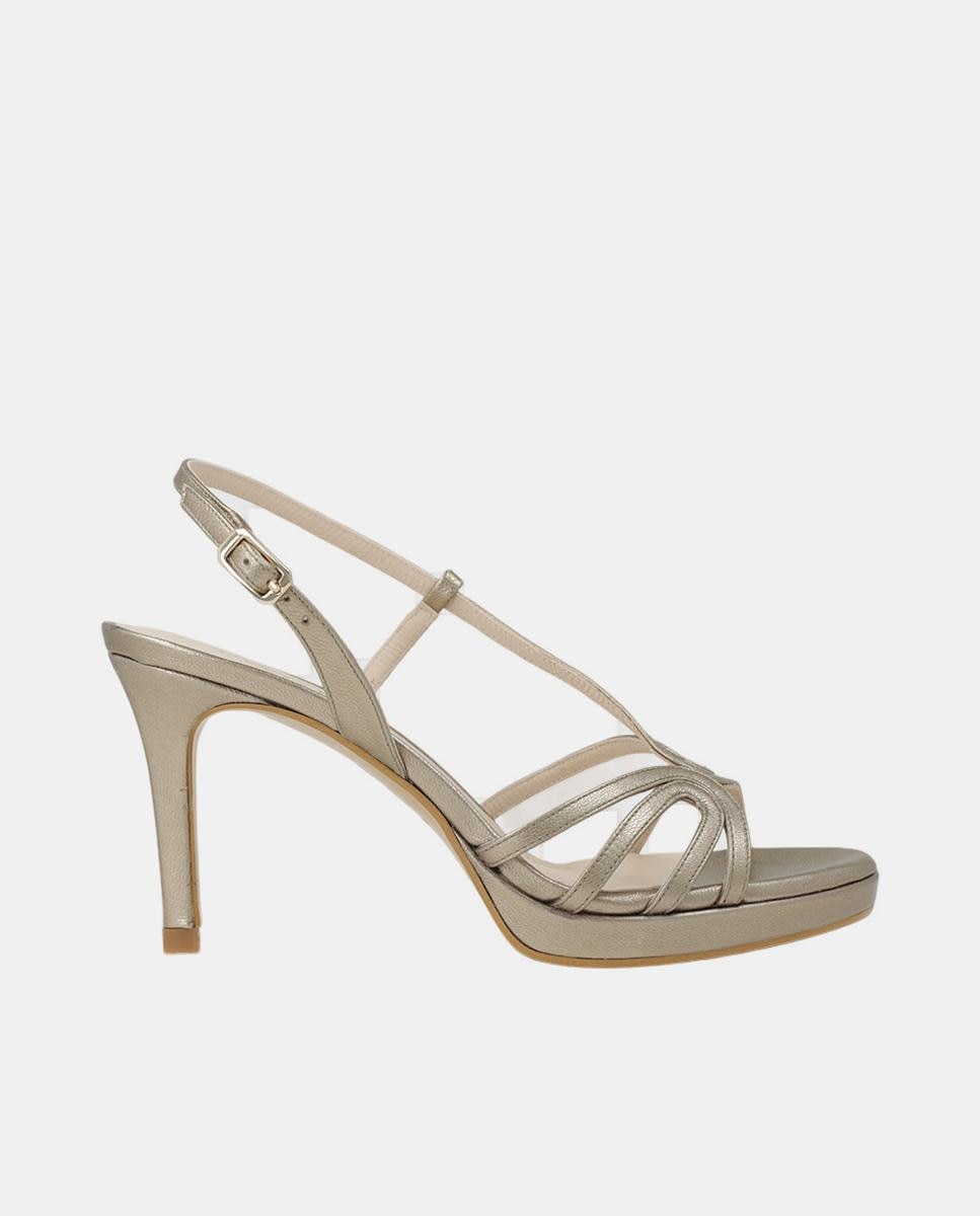 Lodi - Sandalias tacón mujer metalizadas | Sandalias LODI.