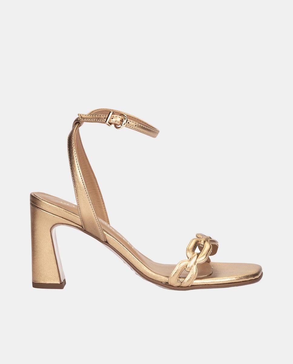 Imagem 0 de Sandálias em Pele com Salto.