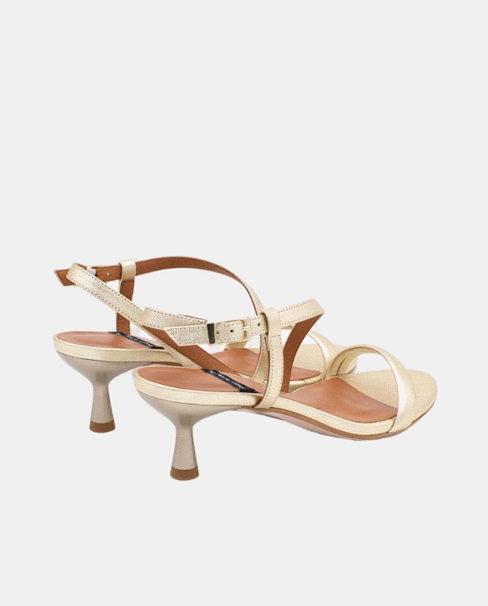 Sandalias de mujer con tacón - Ángel Alarcón - Oro Oro-3