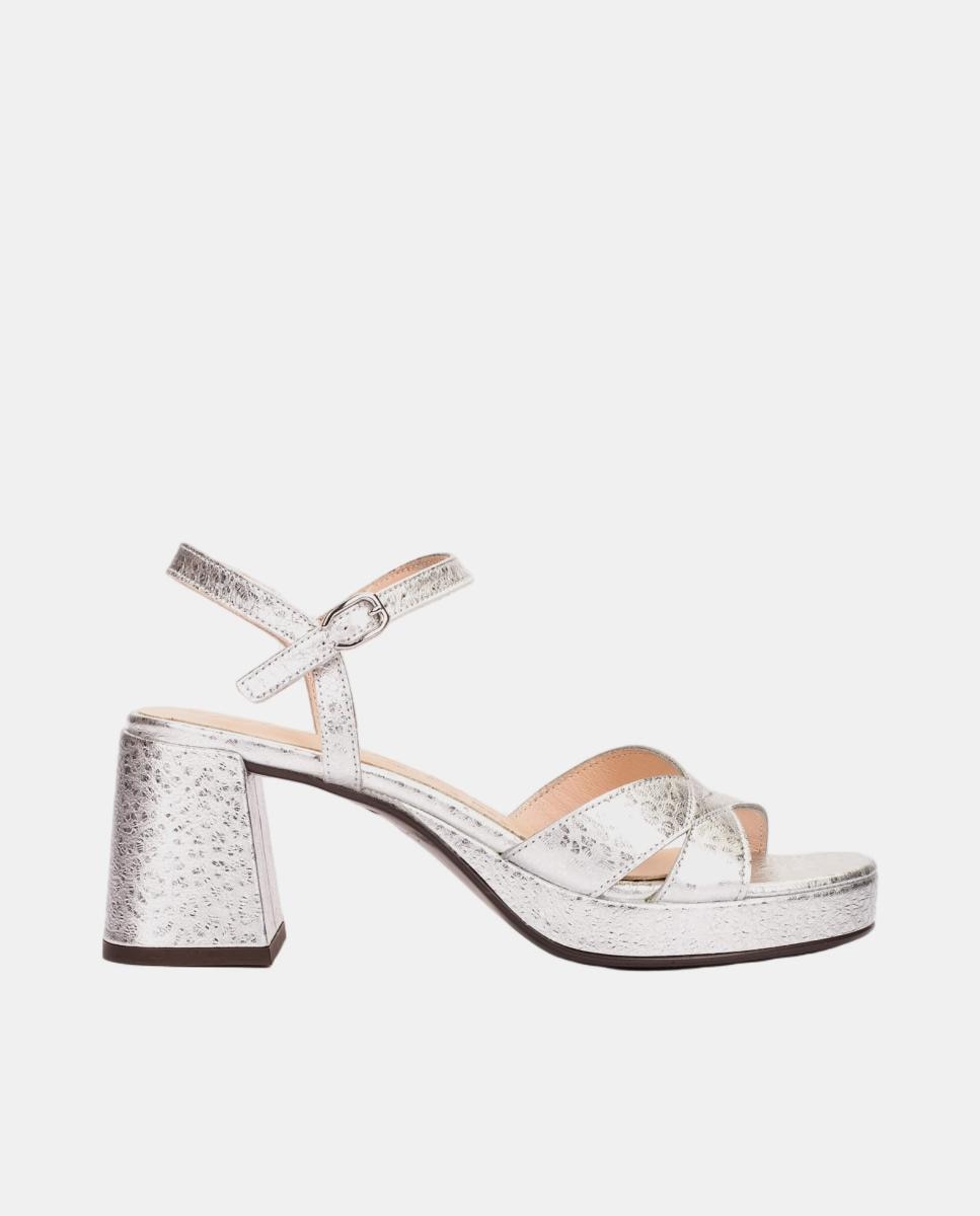 Imagem 0 de Sandálias de Plataforma - Platina