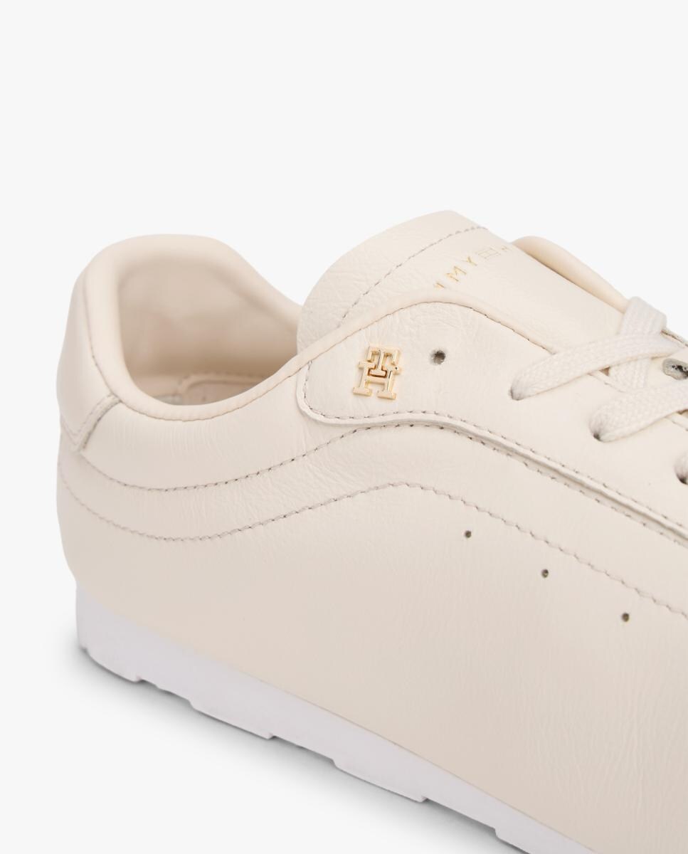 Sapatilhas em Pele Low Profile Natural-4