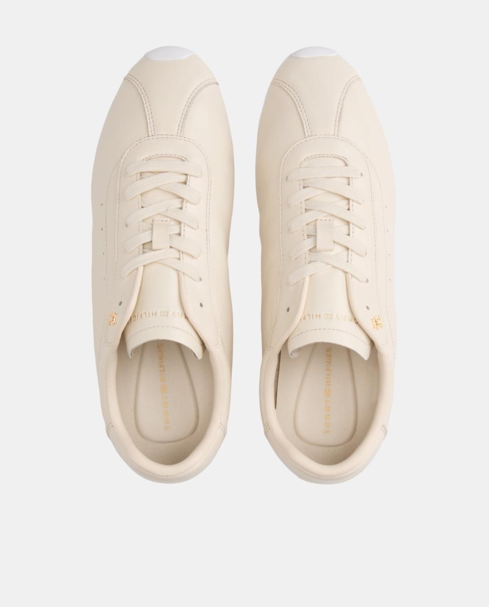 Sapatilhas em Pele Low Profile Natural-5