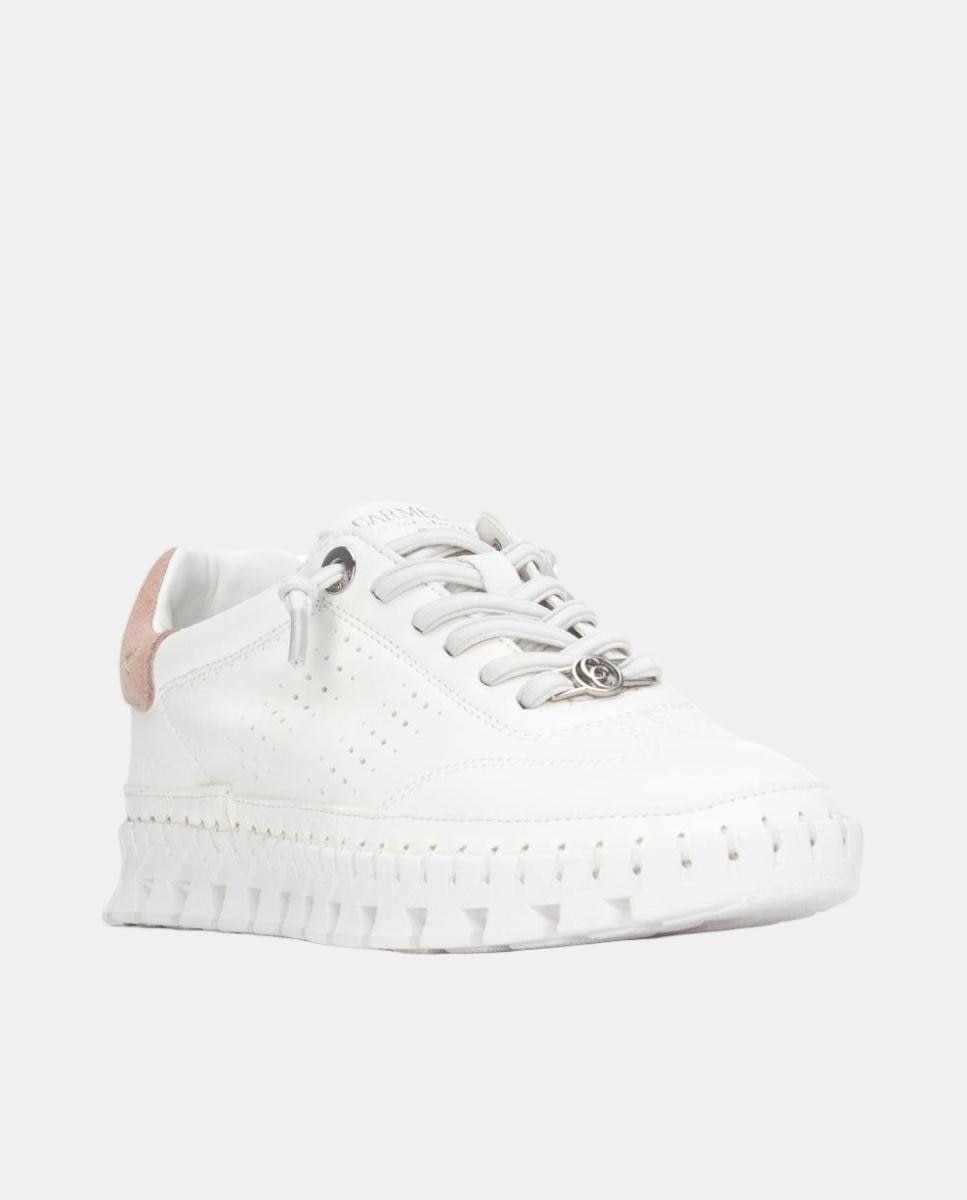 Sapatos em Pele - Branco Branco-gelo-2