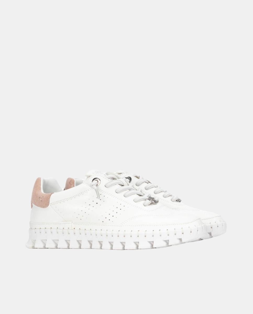 Sapatos em Pele - Branco Branco-gelo-4