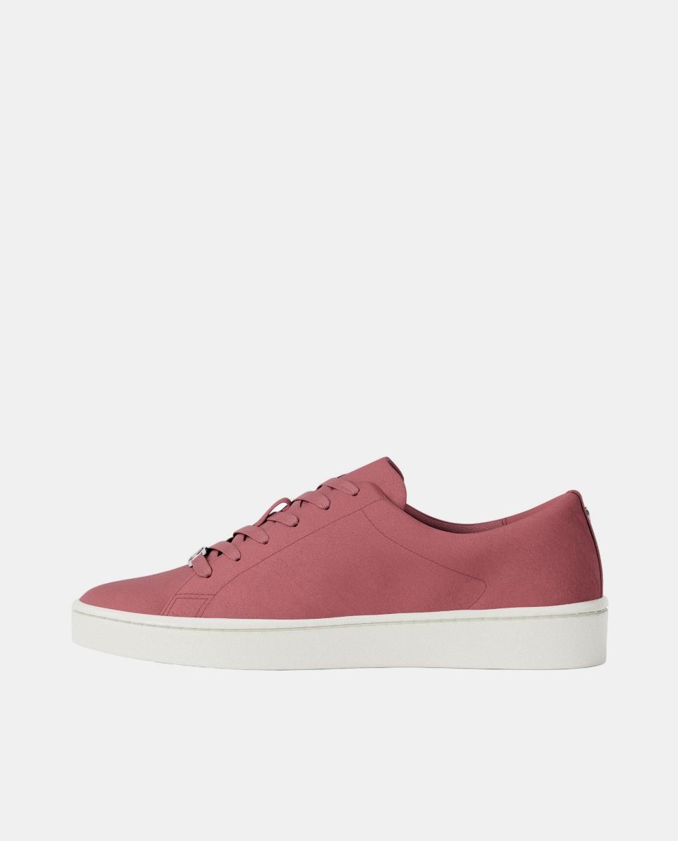 Sapatilhas Keaton Lace Up de Camurça Rosa Blush-3