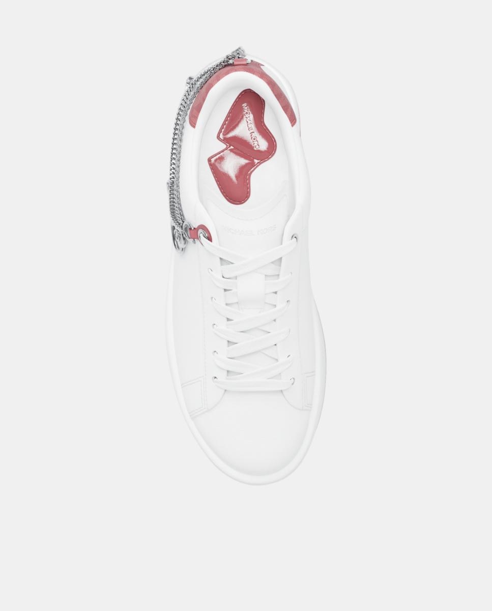 Sapatilhas Flatform Dottie em Pele Rosa Blush-4