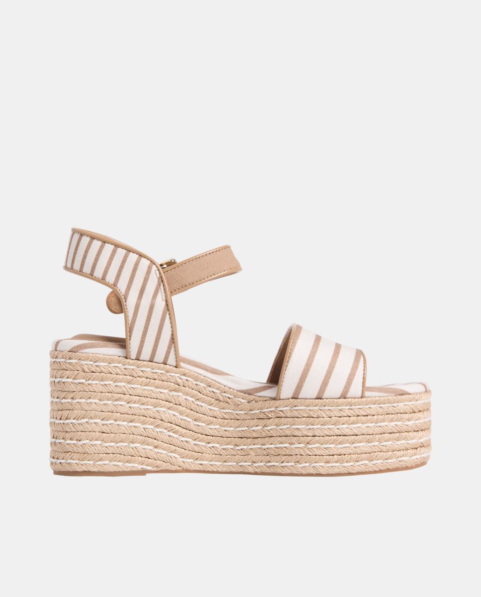 Imagem 0 de Sandálias de Plataforma de Juta com Logótipo