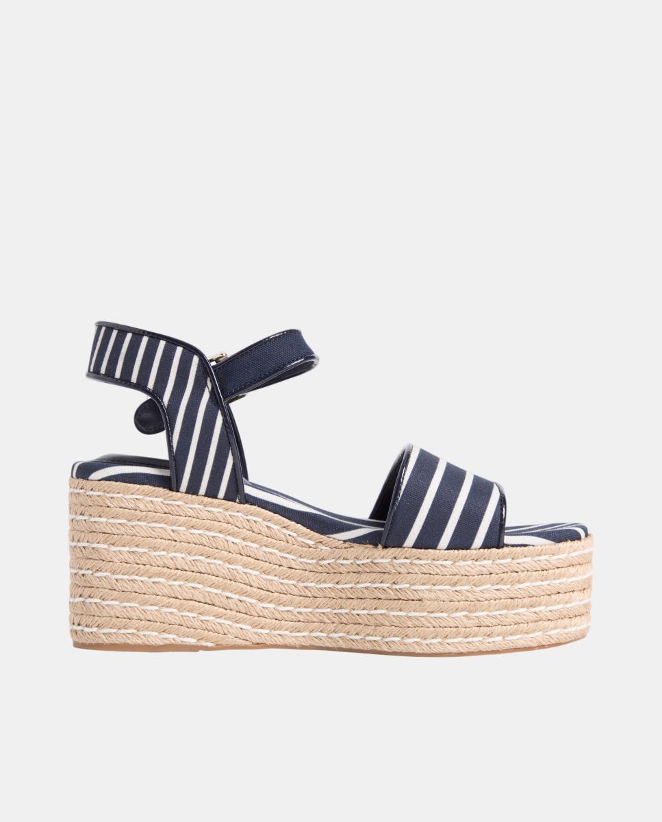 Imagem 0 de Sandálias de Plataforma de Juta com Logótipo