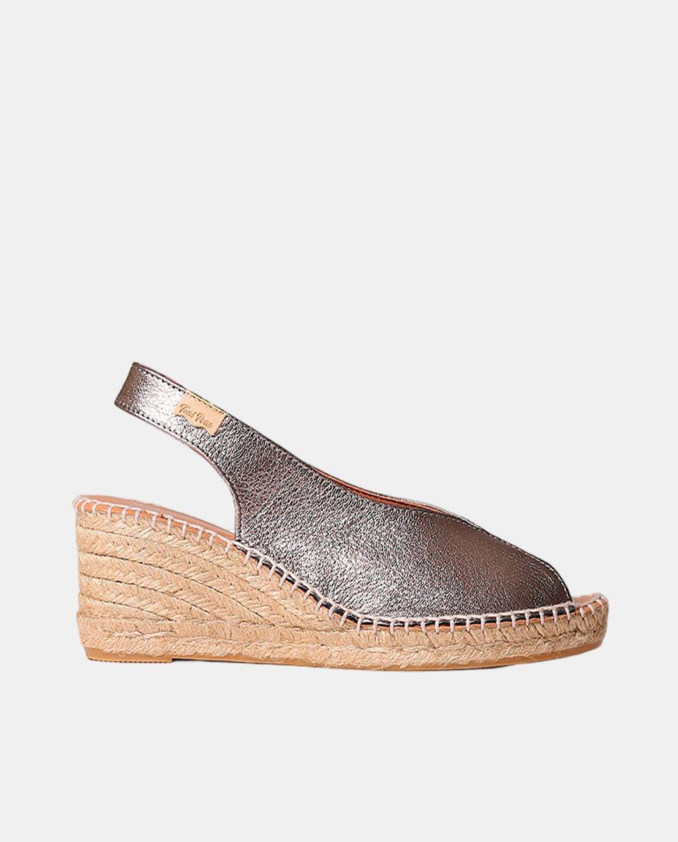 Imagem 0 de Alpercatas de Cunha Tipo Peep Toe 