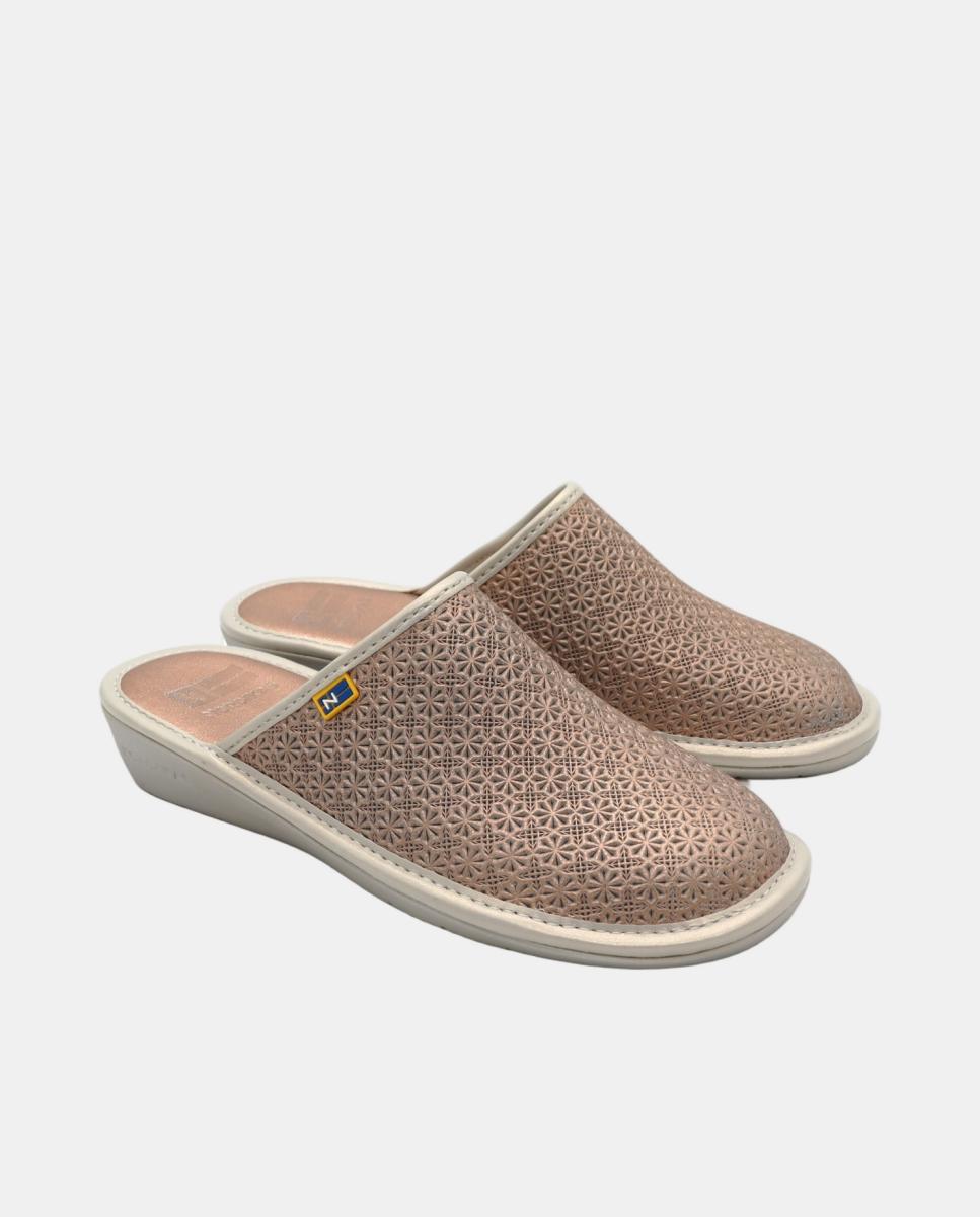 Pantufas em Pele Cobre-2