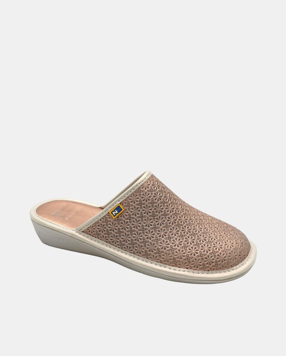 Pantufas em Pele Cobre-5