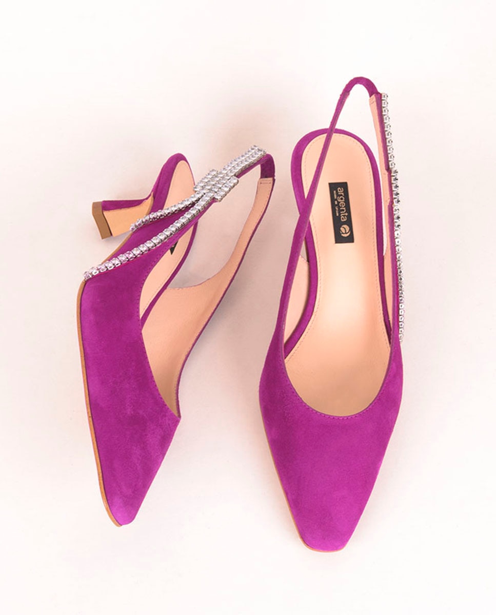 Zapato tacón de mujer - Argenta - Fucsia Fucsia-2