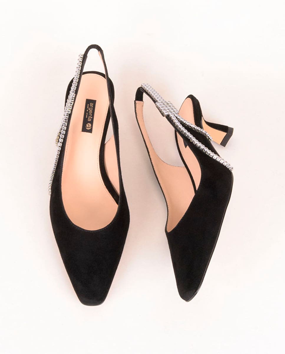 Sapatos de Salto Preto-2