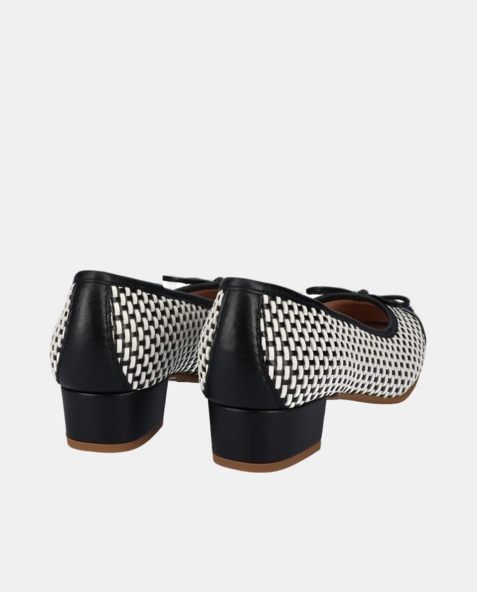 Sabrinas de ráfia e verniz pretas Preto-3