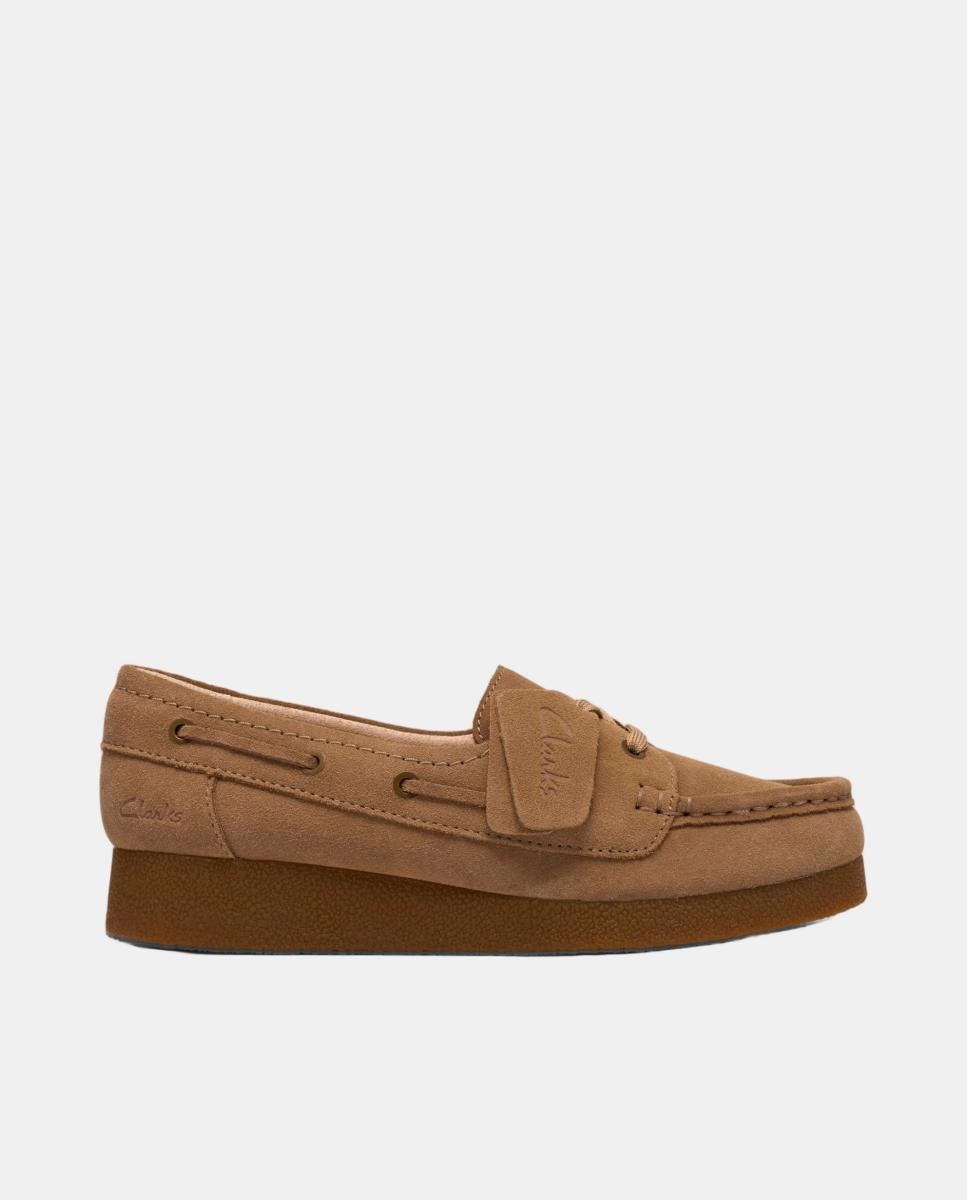 Clarks - ZAPATO WallabeeEVOSea Dark Sand Suede en color Dark Sand Suede con suela de Goma.