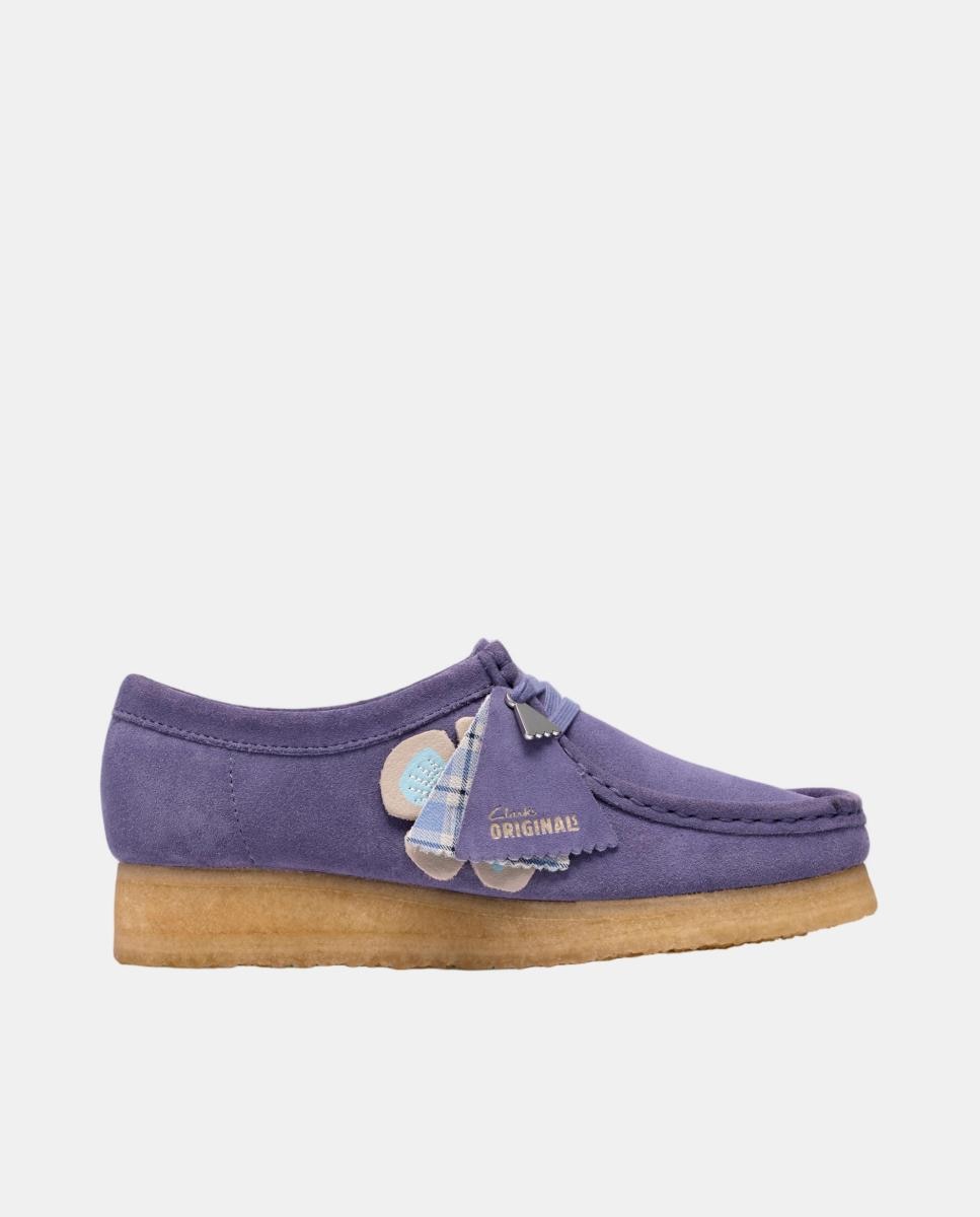 Sapatos Wallabee em Camurça com Sola de Crepe - Purple Interest Lilás-1