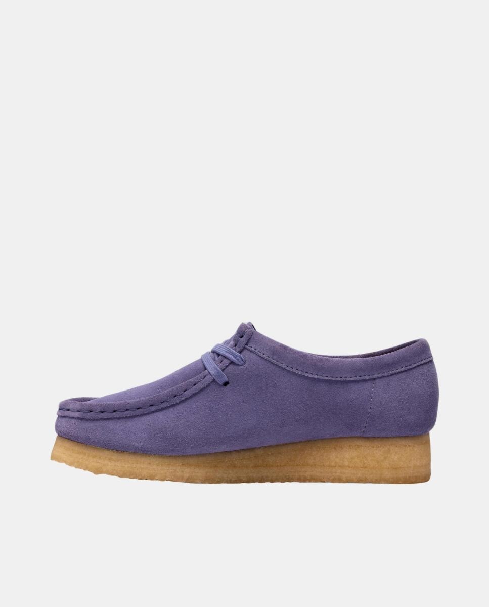 Sapatos Wallabee em Camurça com Sola de Crepe - Purple Interest Lilás-2