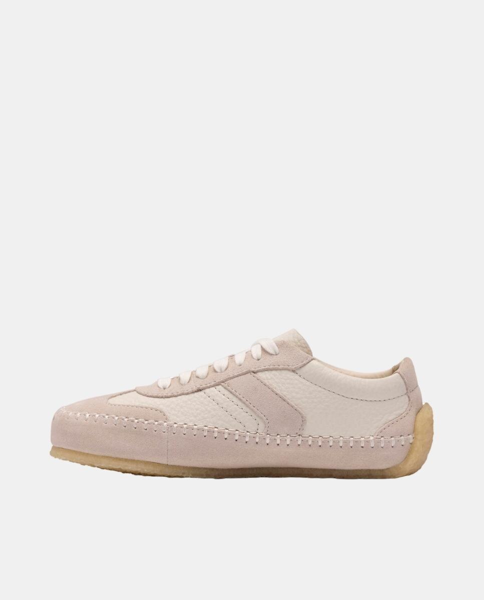 Sapatos Tor Low Off White em Camurça com Sola de Crepe Branco-marfim-2