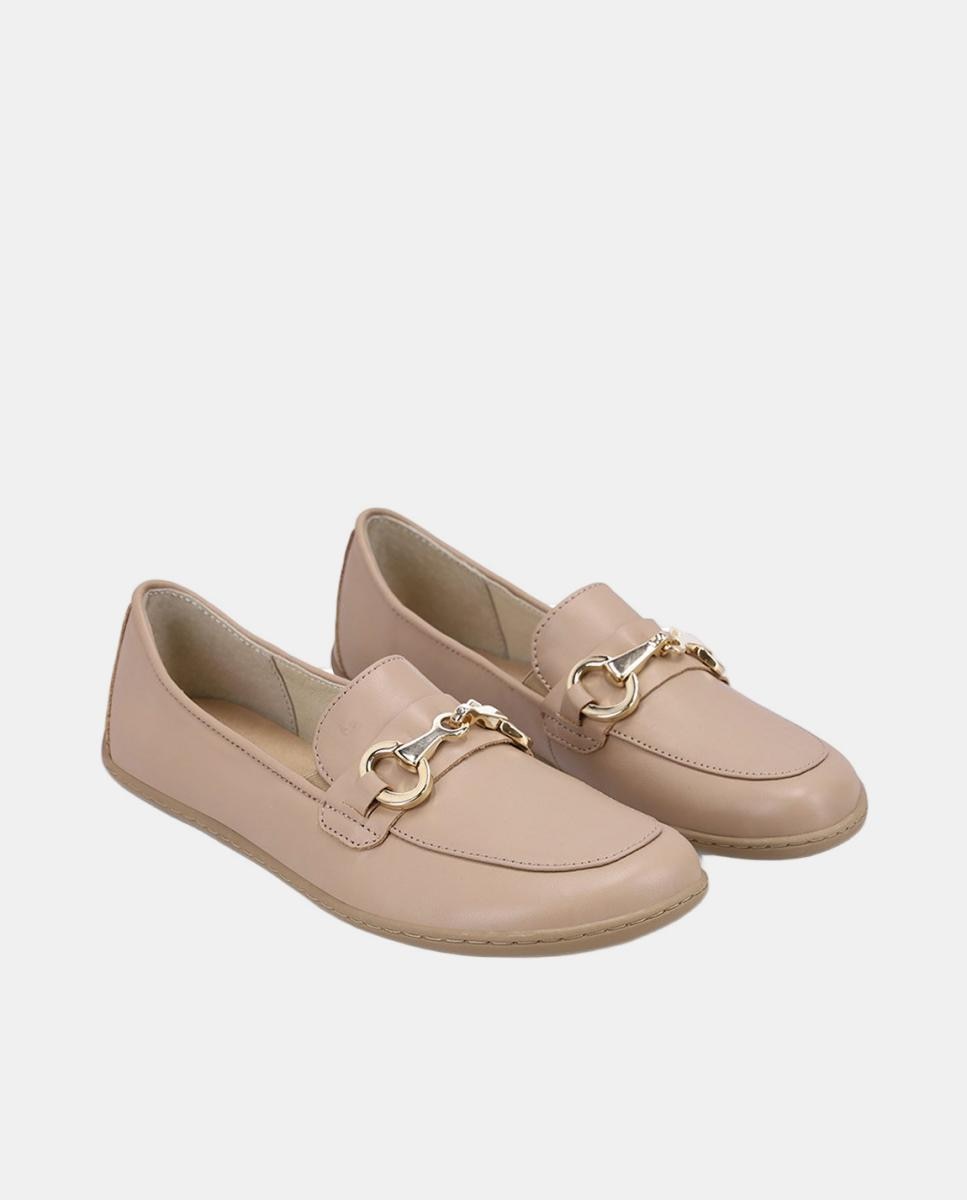Mocasines para mujer en piel y suela plana sin drop - Be Lenka - Marrón claro Marrón claro-4