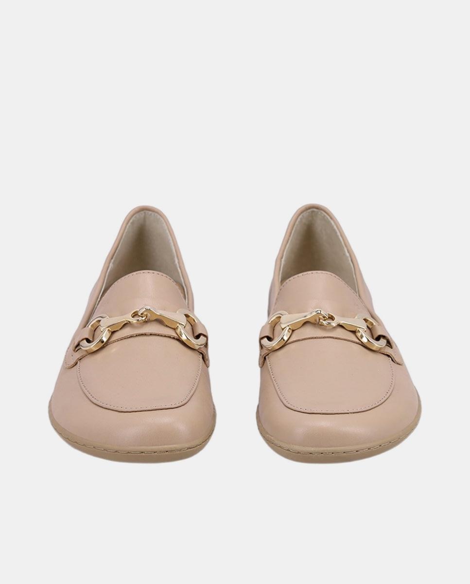 Mocasines para mujer en piel y suela plana sin drop - Be Lenka - Marrón claro Marrón claro-5