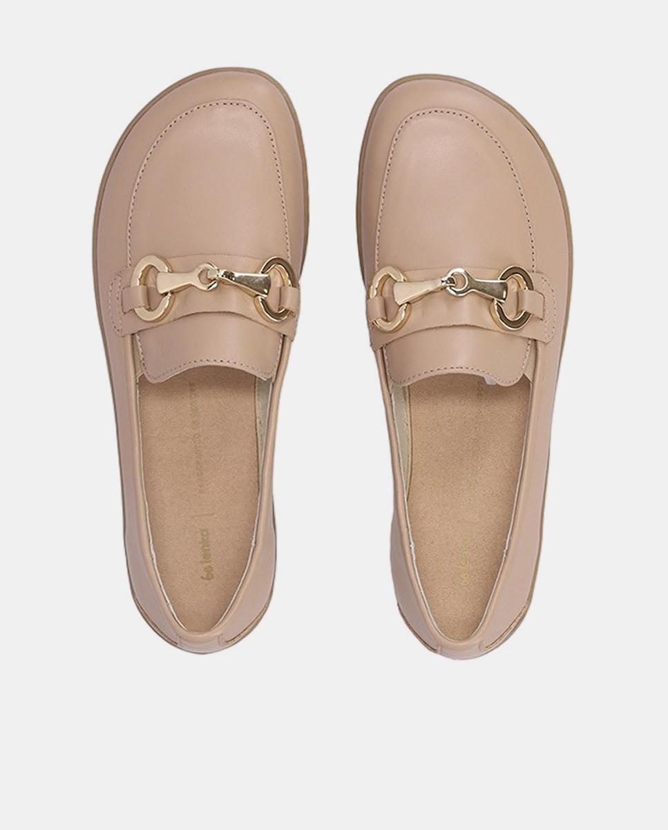 Mocasines para mujer en piel y suela plana sin drop - Be Lenka - Marrón claro Marrón claro-6