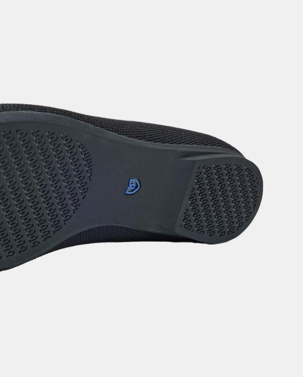 Mercedita ponta quadrada textil max Preto mate-5