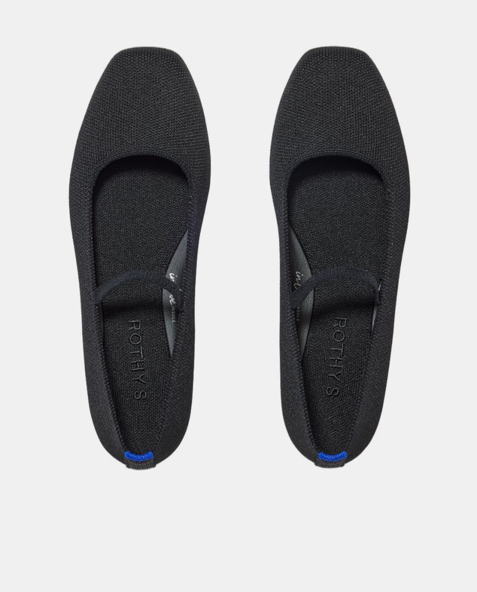 Mercedita ponta quadrada textil max Preto mate-7