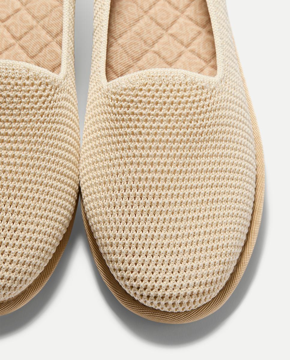 Mocassins em Tecido Flexível e Palmilha Acolchoada Branco-4