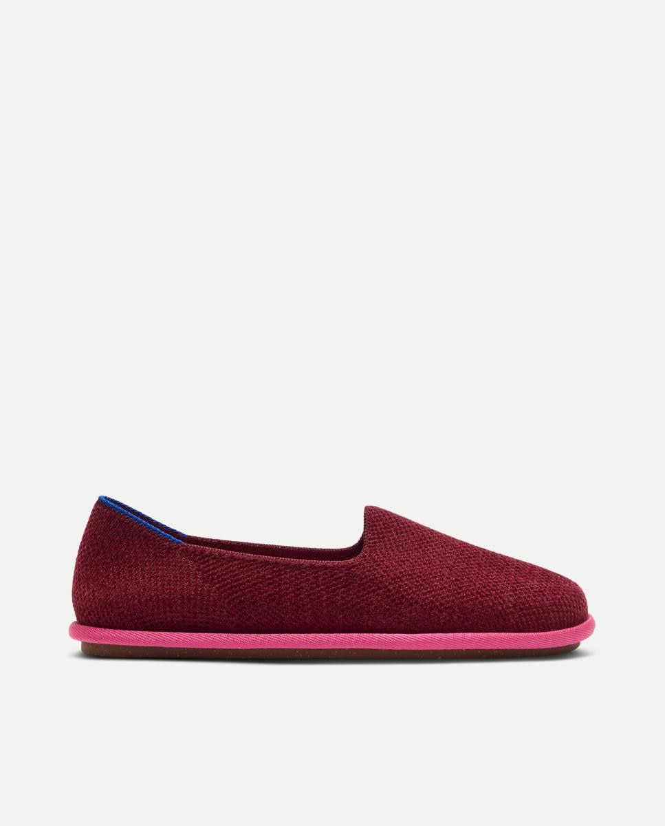 Imagen 0 de Mocasines mujer de tejido flexible y plantilla acolchada Rojo