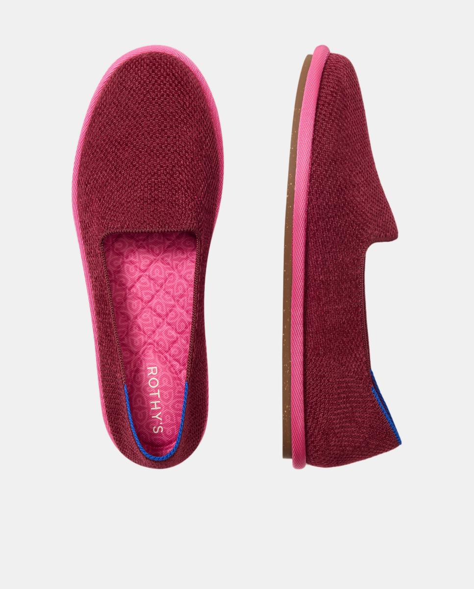 Mocasines mujer de tejido flexible y plantilla acolchada - Rothy´s - Rojo Rojo-7