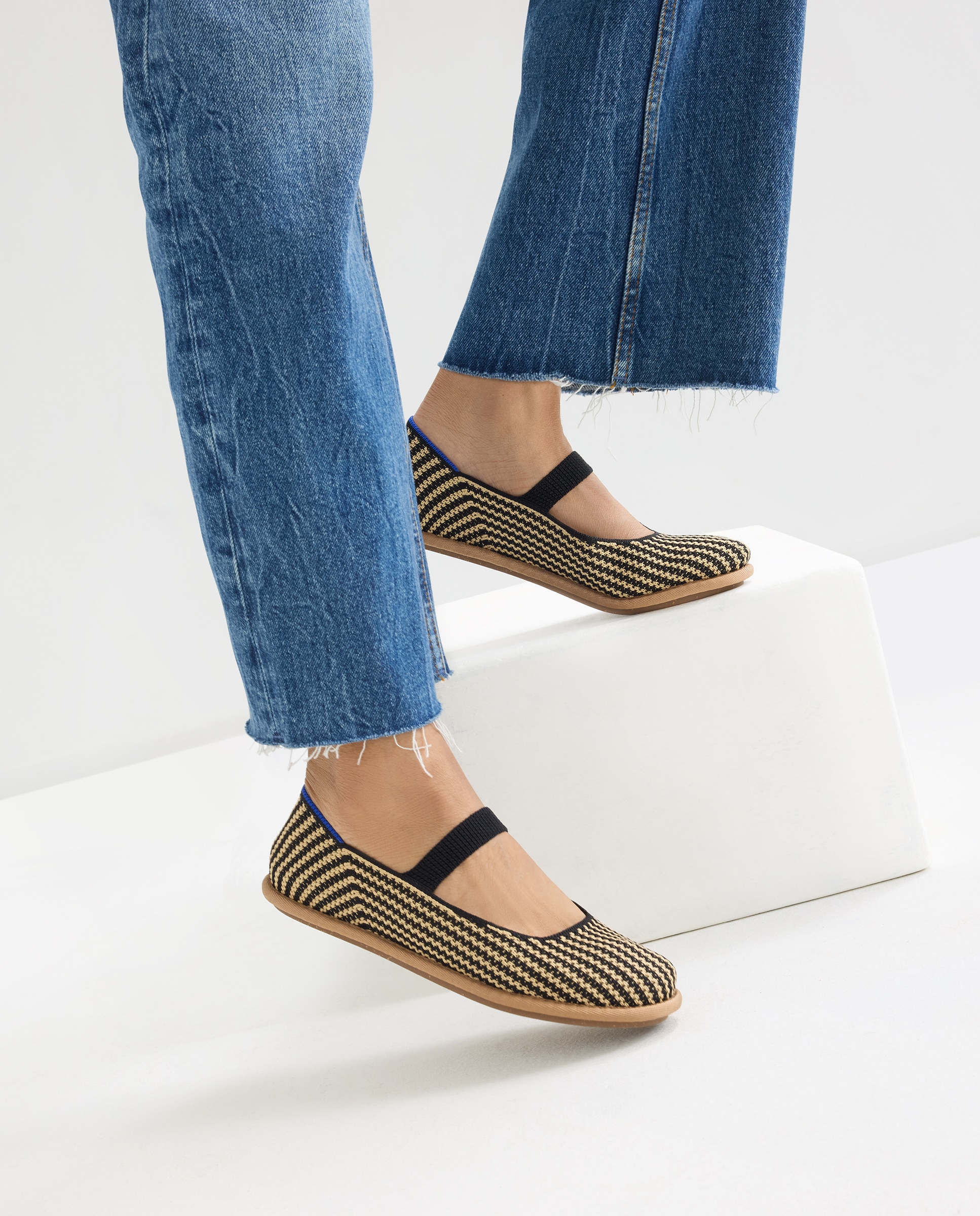 Sapatos de Presilha com Tira Elástica e Tecido Flexível Multicolor-6