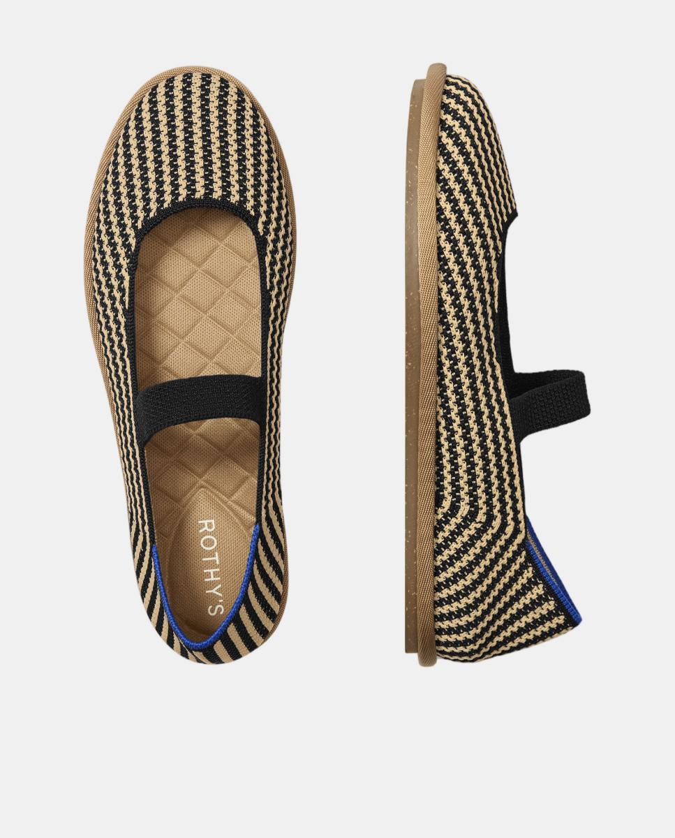 Sapatos de Presilha com Tira Elástica e Tecido Flexível Multicolor-7