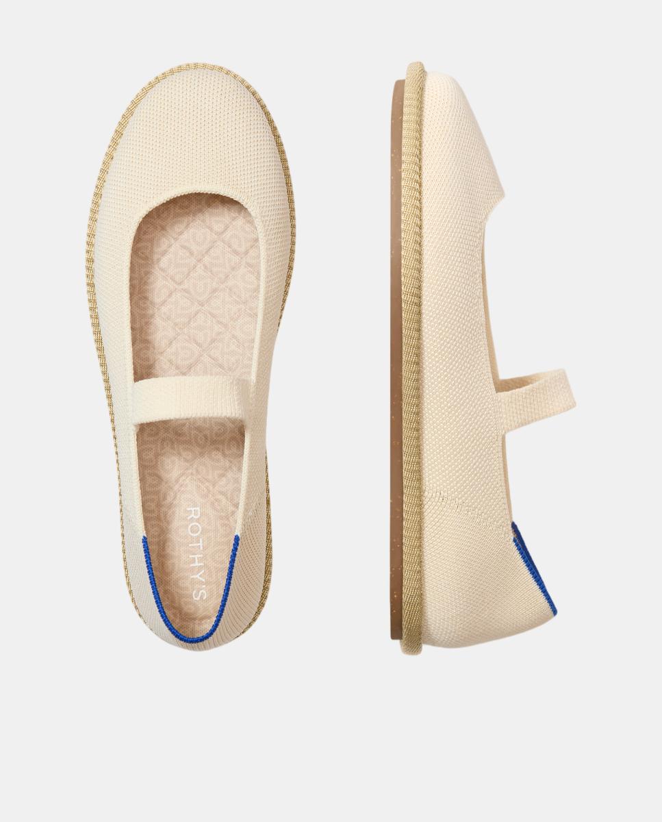 Sapatos de Presilha com Tira Elástica e Tecido Flexível Branco-7