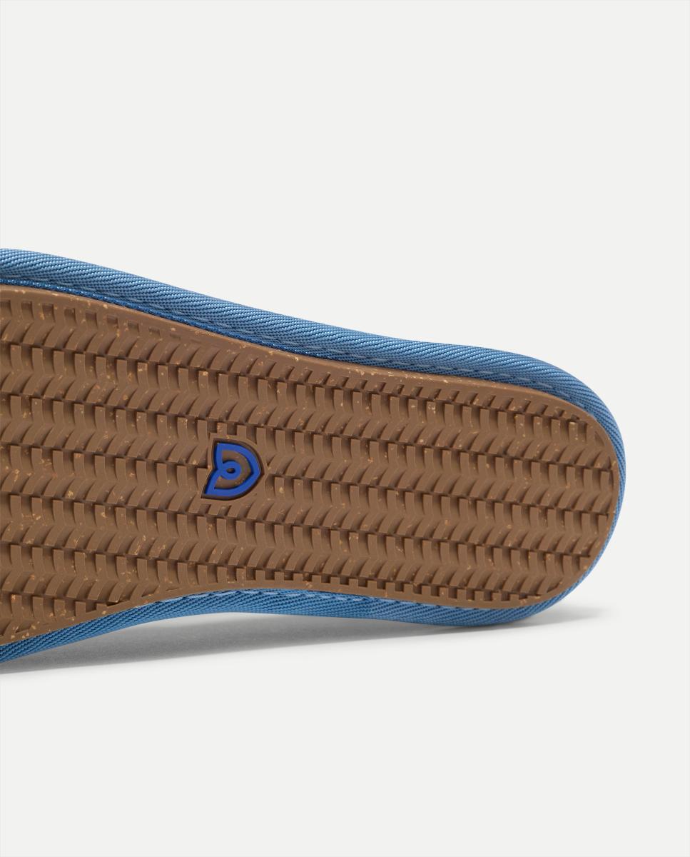 Sapatos de Presilha com Tira Elástica e Tecido Flexível Azul-5