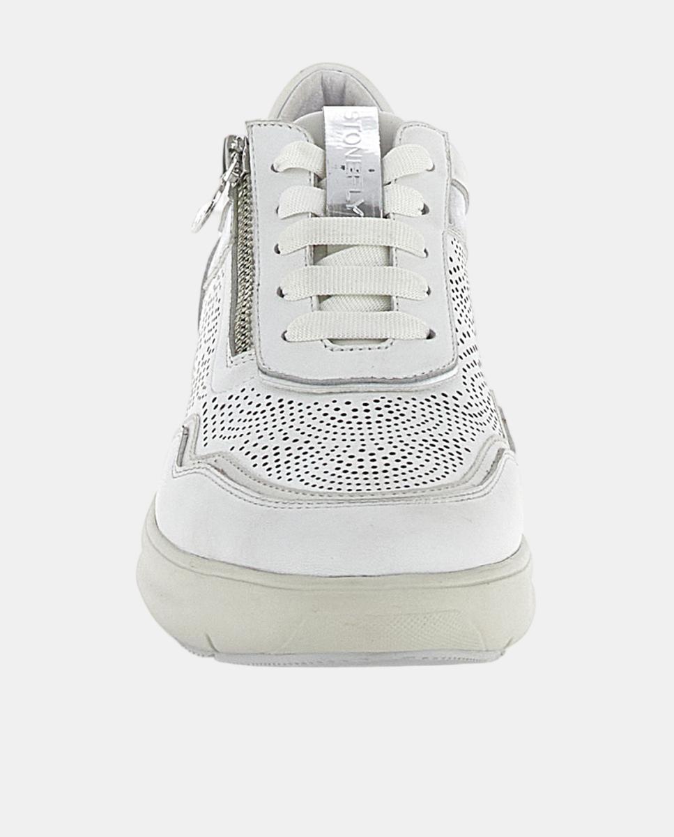 Sapatilhas de Atacadores com Fecho de Correr Lateral Branco-4