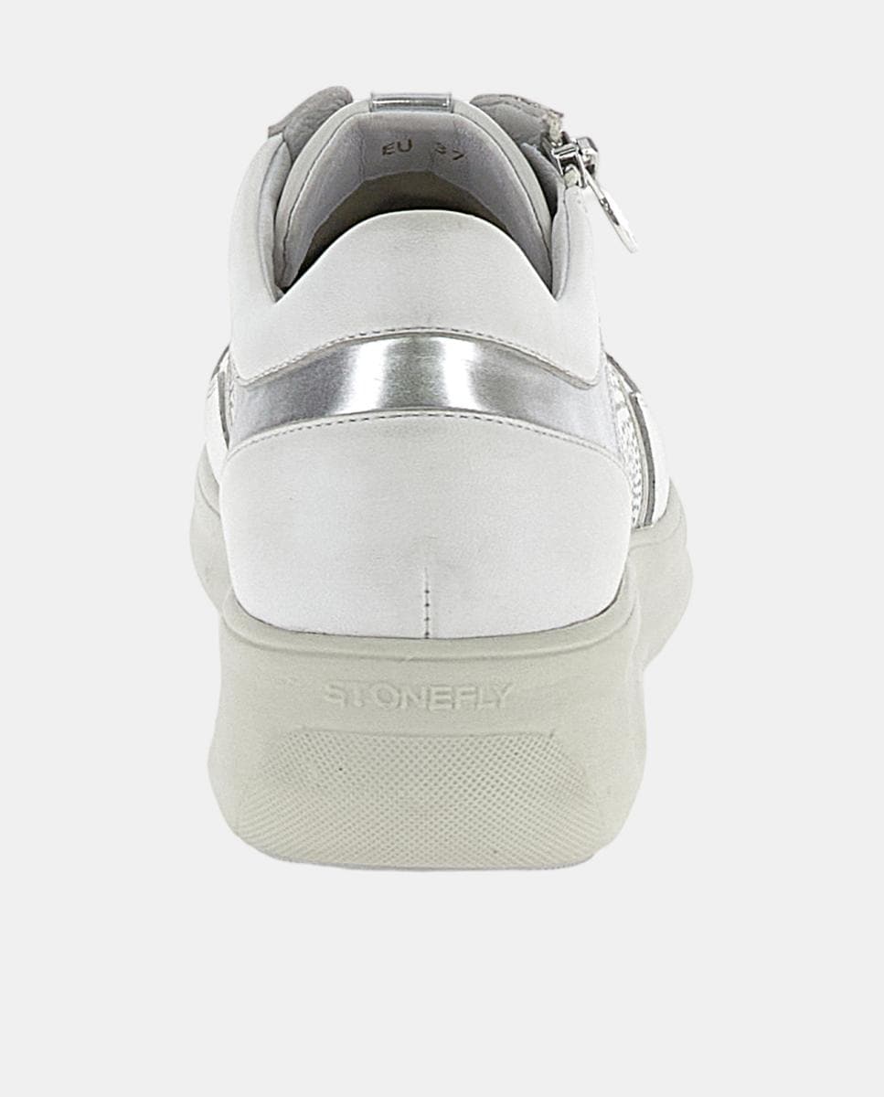 Sapatilhas de Atacadores com Fecho de Correr Lateral Branco-5