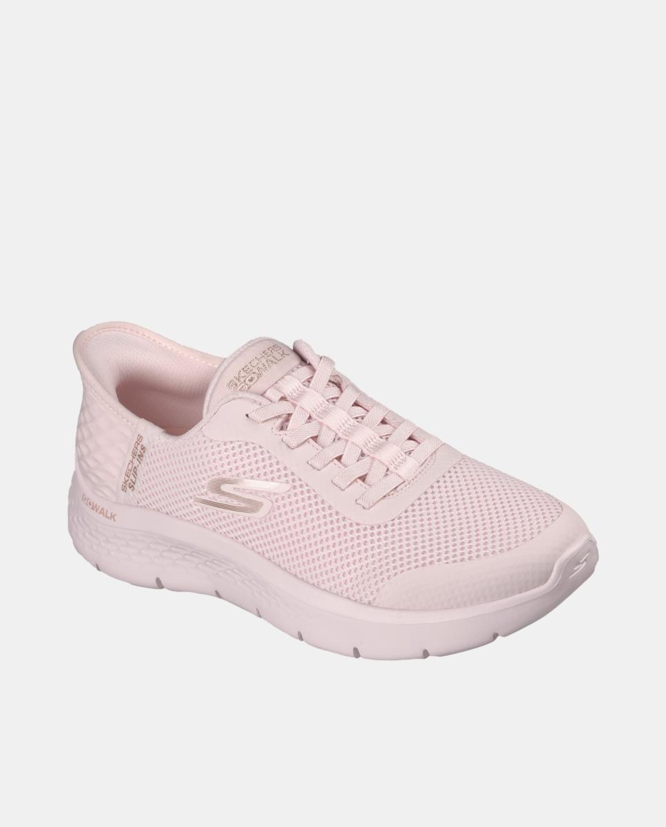Sapatilhas Slip-in: GO WALK Flex Baixas Tipo Running em Malha Rosa-pálido-2