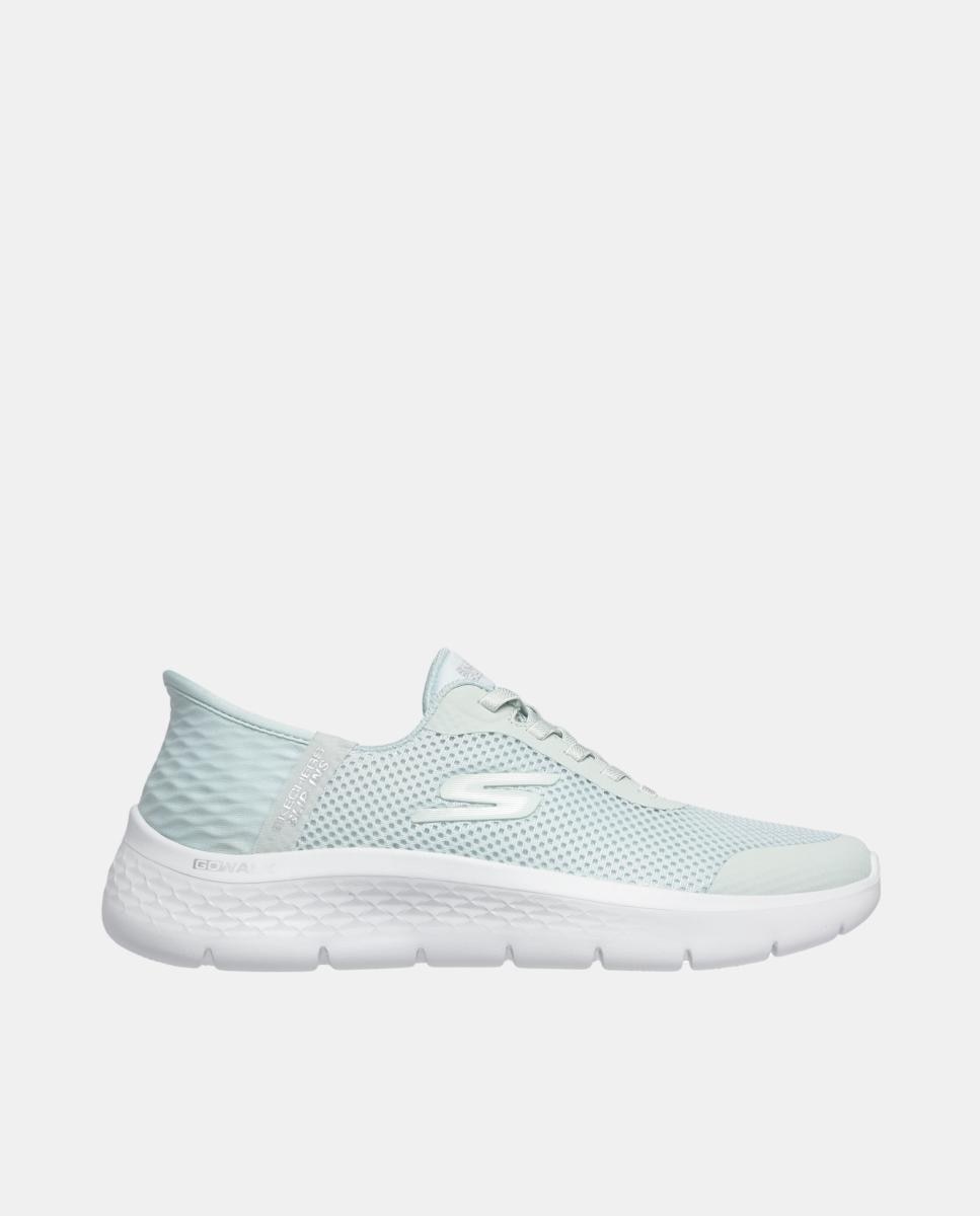 Sapatilhas Slip-in: GO WALK Flex Baixas Tipo Running em Malha Verde-menta-1